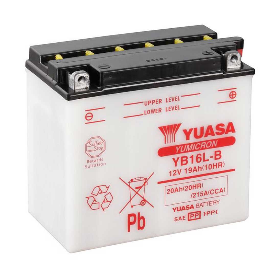 Yuasa Batteries YB16L-B (CP) With Acid