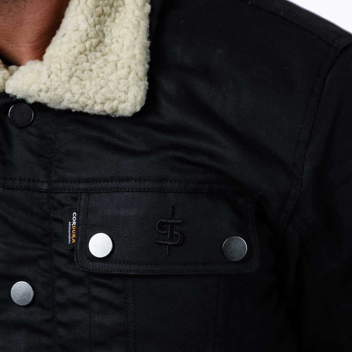 Spada Temper Trucker CE Jacket Black/Tan - Image 12