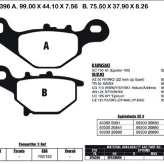 EBC Brake Pads SFA396