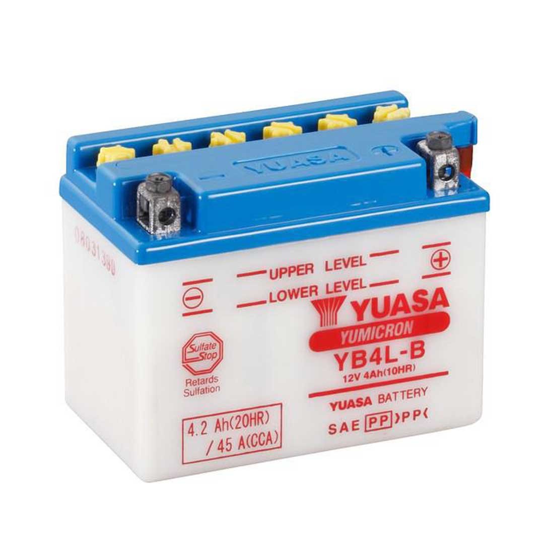 Yuasa Batteries YB4L-B With Acid