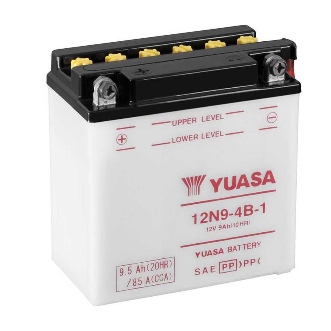 Yuasa Batteries 12N9-4B-1 9CP) With Acid
