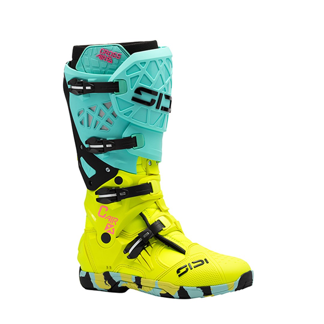 Sidi Crossair X CE Boots Mint/Fluo Yellow