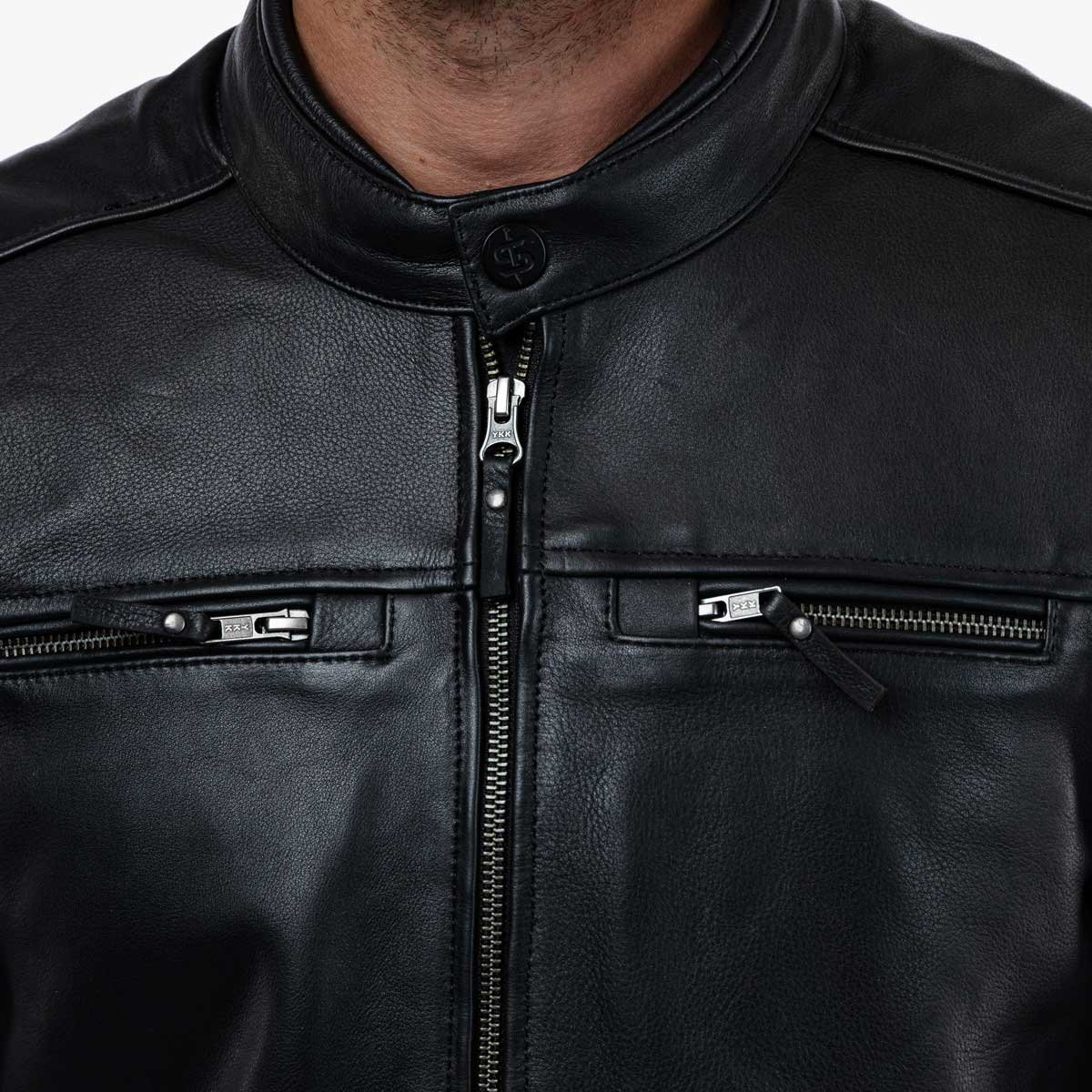 Spada Hanzo CE Leather Jacket Black/Ivory - Image 11