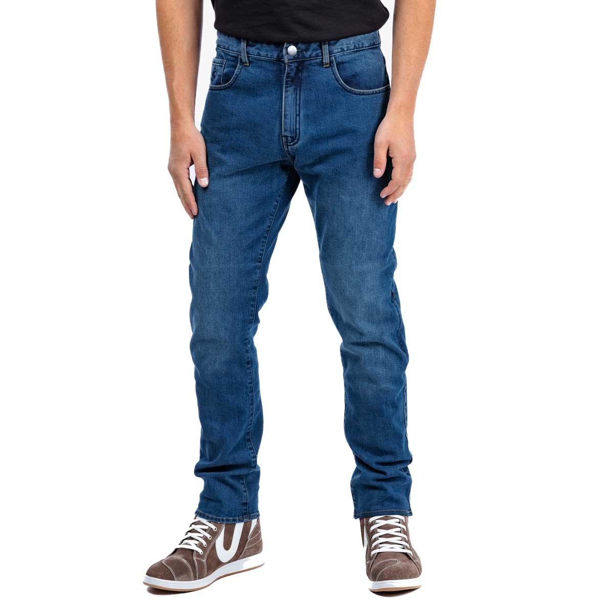 Spada Drifter CE Mens Jeans Short Leg Washed Blue - Image 3