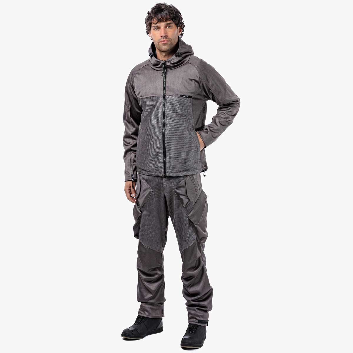 Spada Hooded Air CE Jacket Ultimate Grey - Image 5