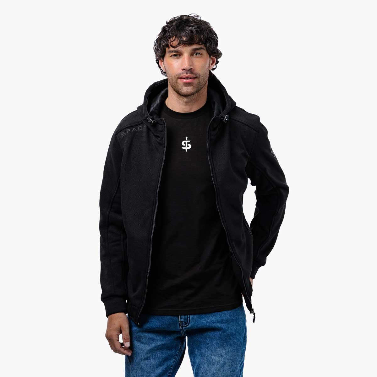 Spada Blade Zip CE Hoodie Black - Image 2