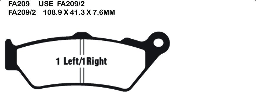 EBC Brake Pads FA209/2