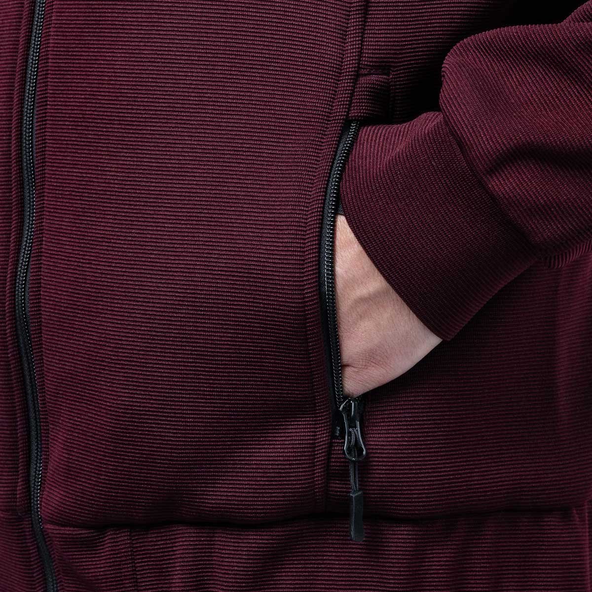 Spada Blade Zip CE Hoodie Port Red - Image 10