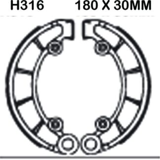 EBC Brake Shoes H316