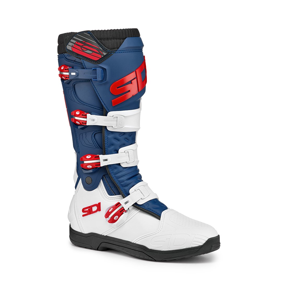 Sidi X-Power SC CE Boots White/Navy/Red