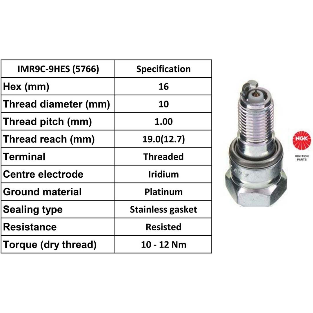 NGK Spark Plug IMR9C-9HES Plugs [Box 4]