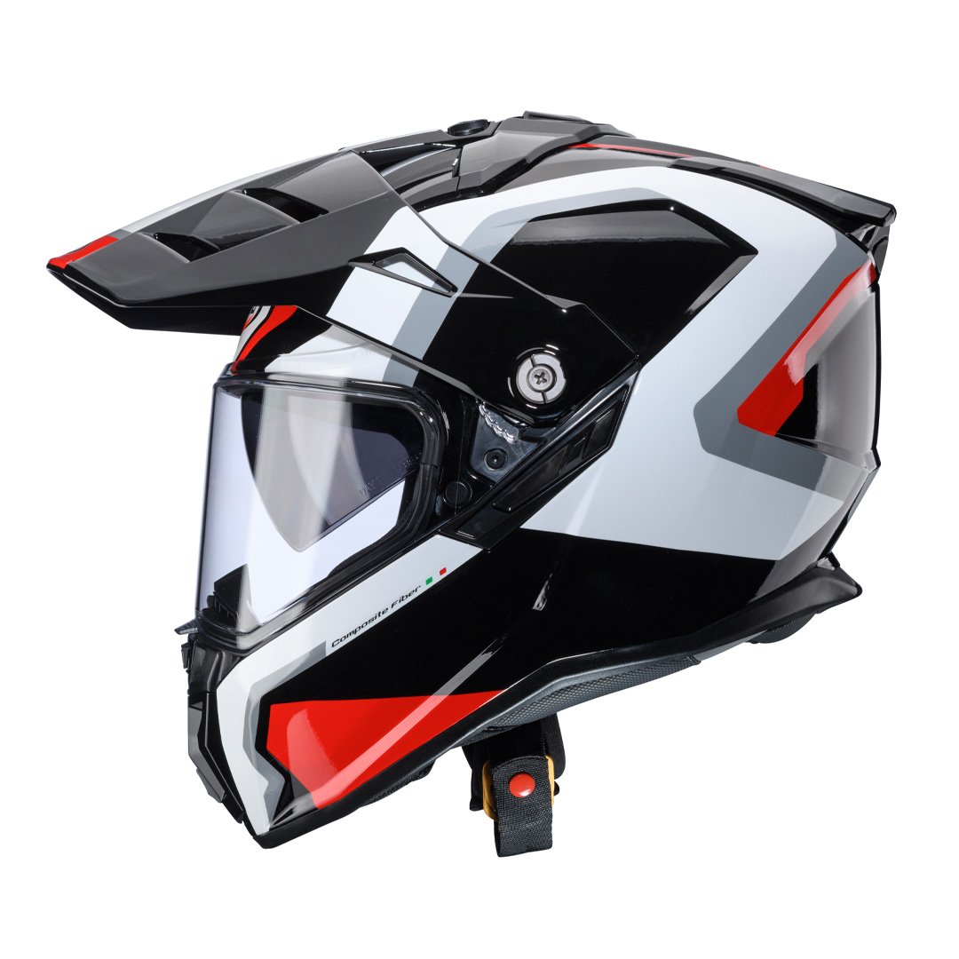 Caberg Tanami Scram Black/Red/White Helmet - Image 2
