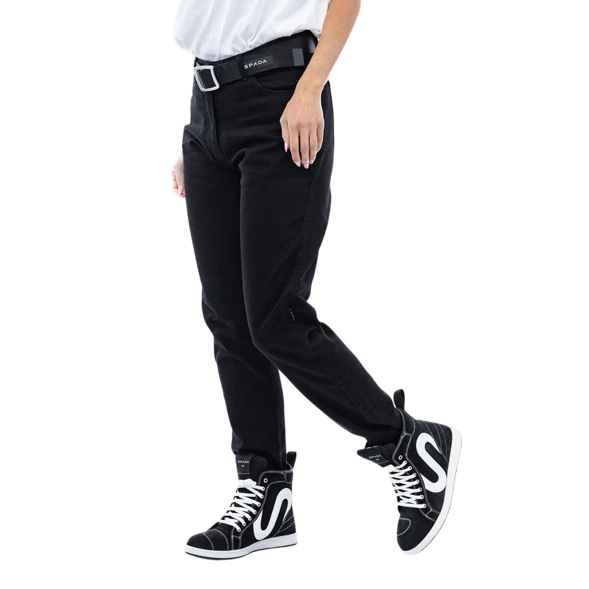 Spada Drifter CE Ladies Jeans Solid Black - Image 4