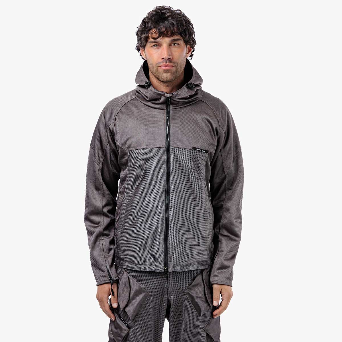Spada Hooded Air CE Jacket Ultimate Grey - Image 2
