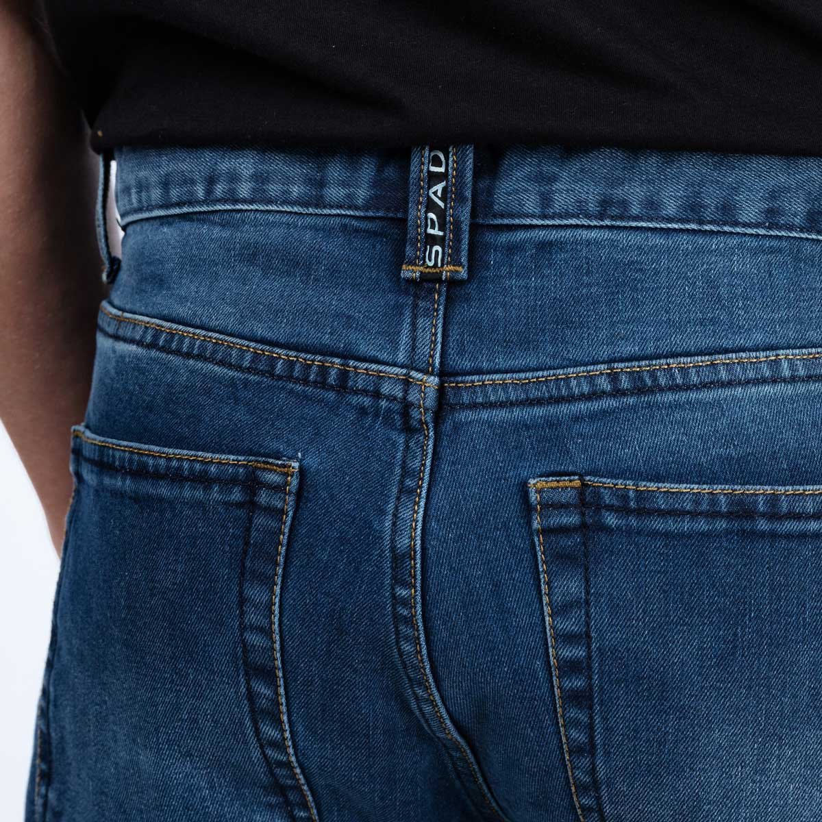 Spada Drifter CE Mens Jeans Short Leg Washed Blue - Image 7