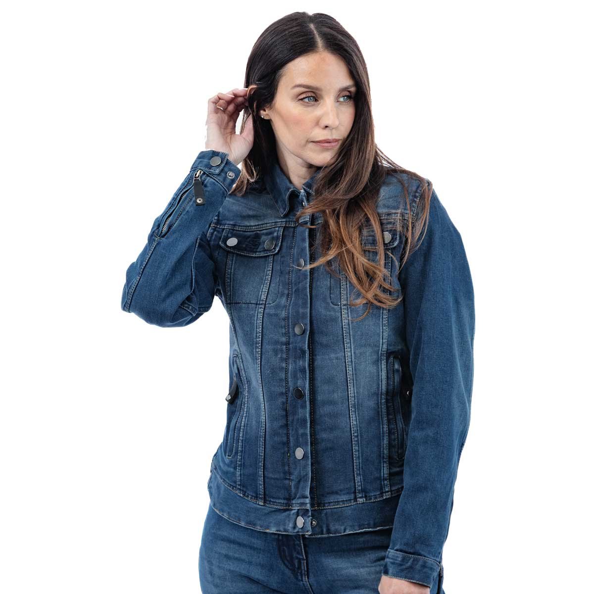 Spada Tura Trucker CE Ladies Washed Blue - Image 3