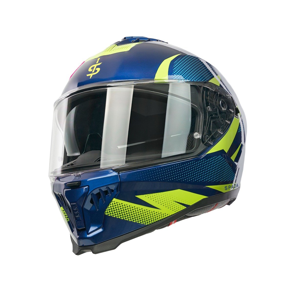 Spada SP18 Vertex Blue/Yellow Helmet - Image 2