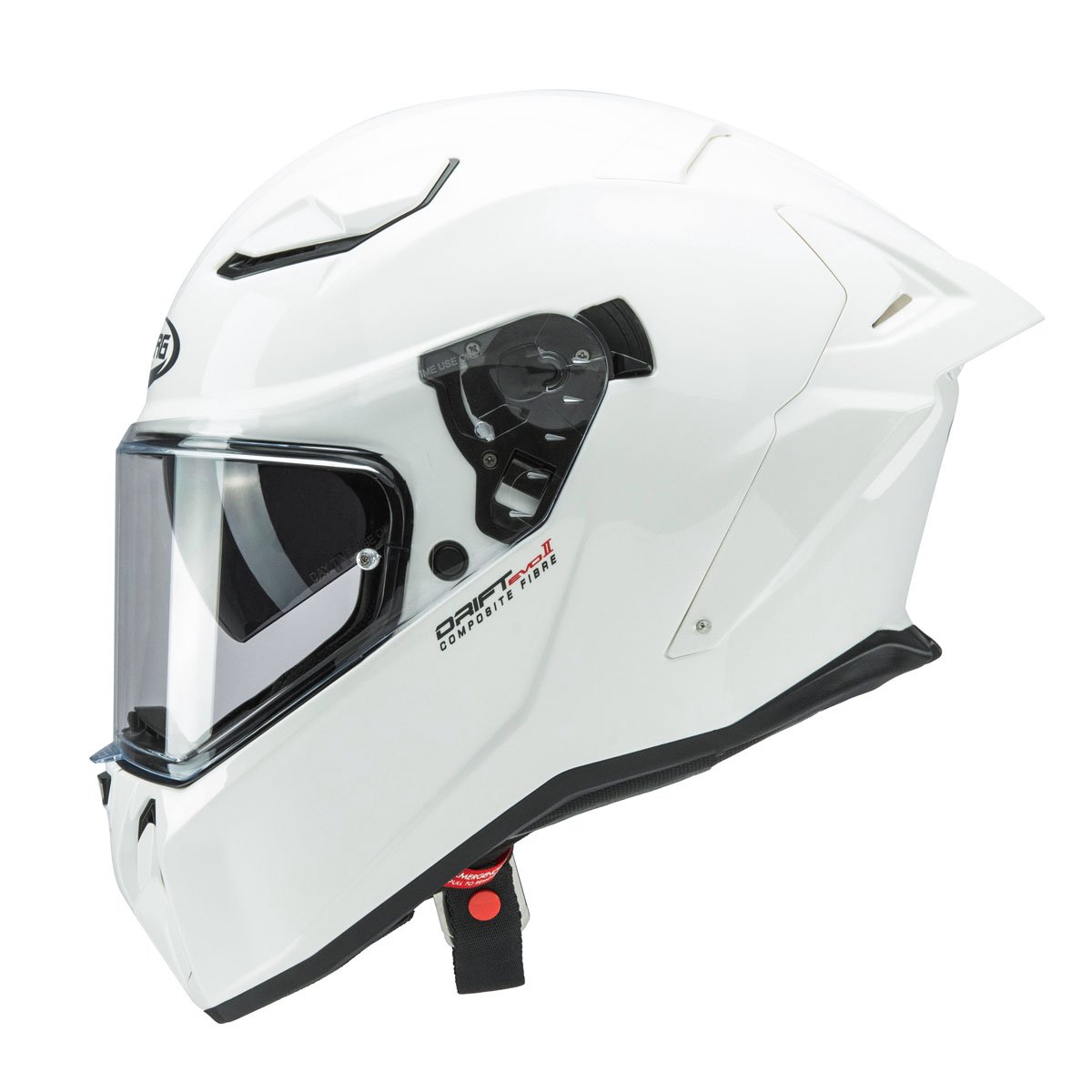Caberg Drift Evo II White Full Face Motorcycle Helmet - Image 2