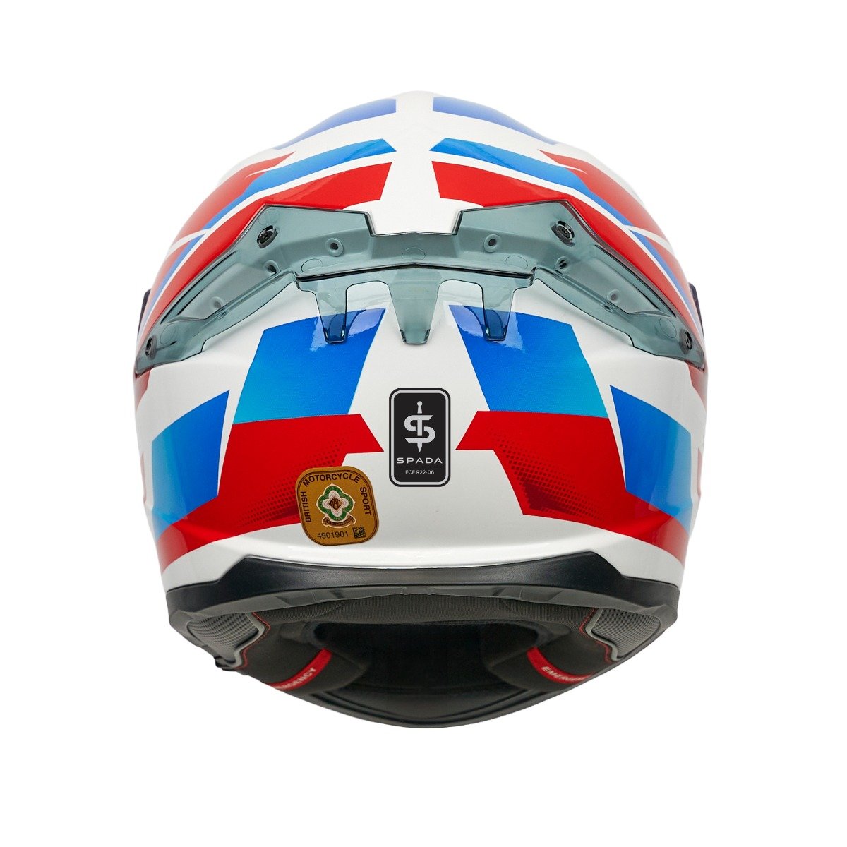 Spada Blade Sabre White/Blue/Red Helmet - Image 5