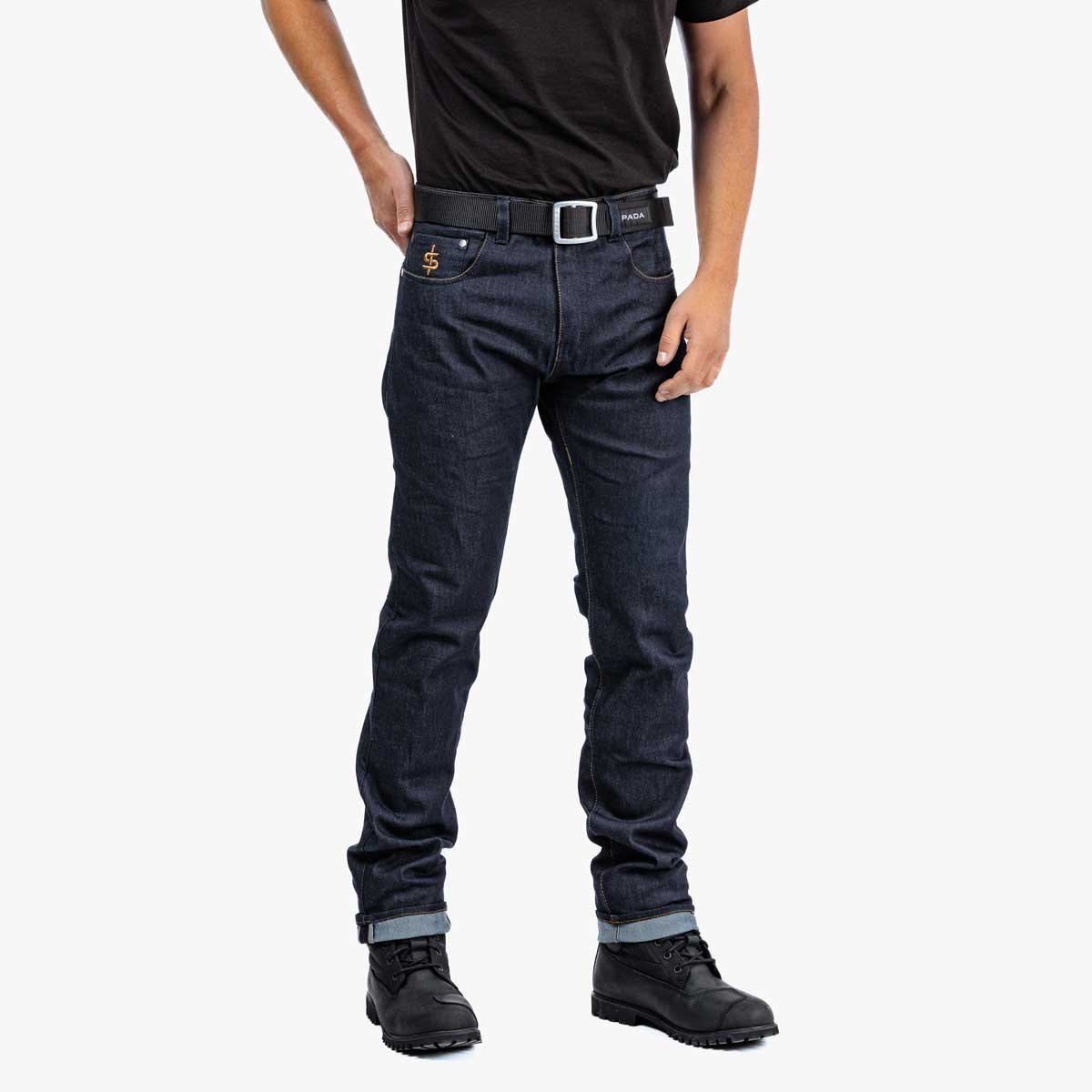 Spada Ronin CE Men's Jeans Short Leg Raw Indigo - Image 2