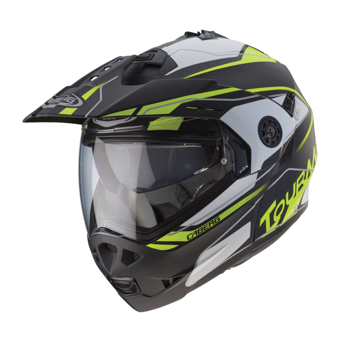 Caberg Tourmax Marathon Matt Black/White/Yellow/Fluo Helmet