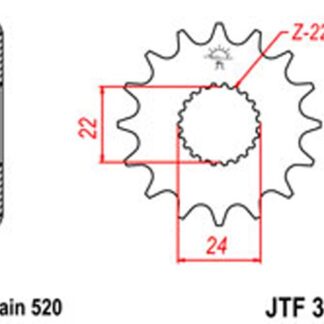 JT Gear Box Sprockets G/B 394-13 Aprilia