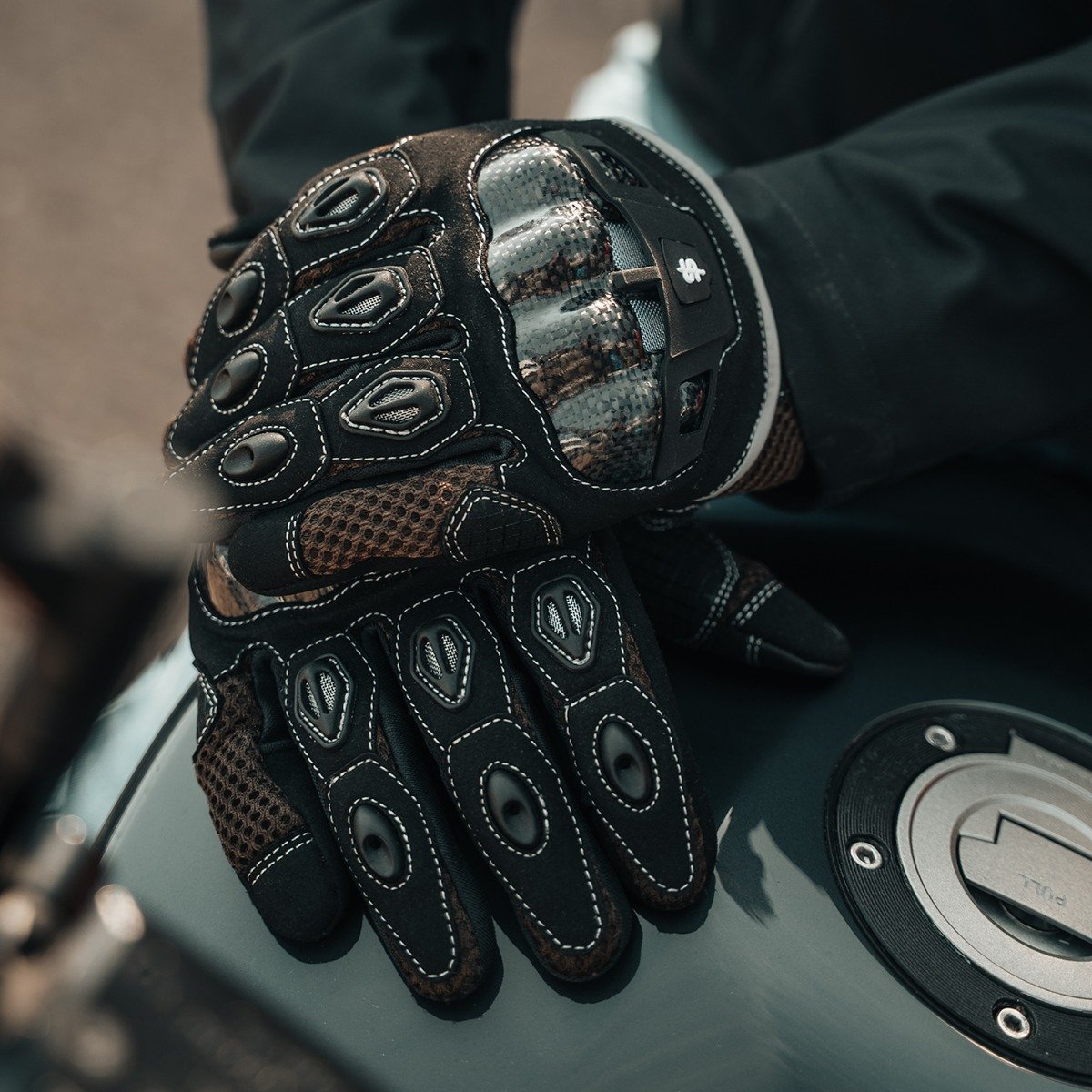 Spada MX-Air Rev.2 CE Gloves Walnut Brown - Image 3