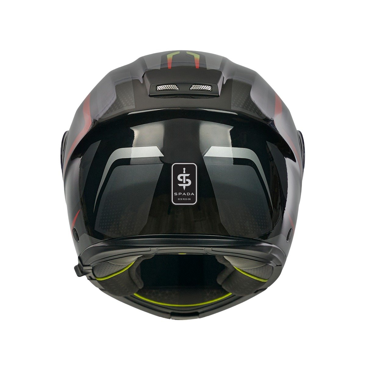 Spada Sirius Flow Orange Helmet - Image 4