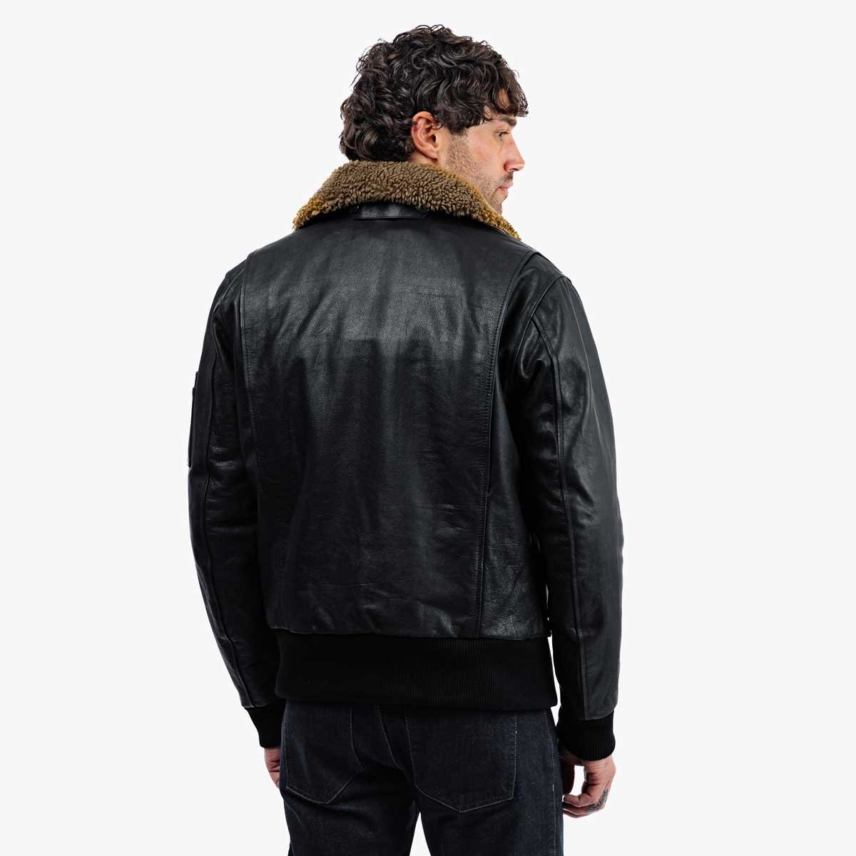 Spada Turbine CE Leather Bomber Jacket Black - Image 11