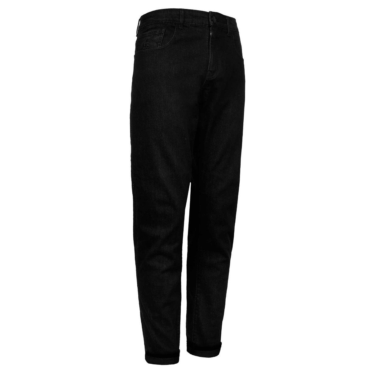 Spada Drifter CE Mens Jeans Short Leg Solid Black - Image 2