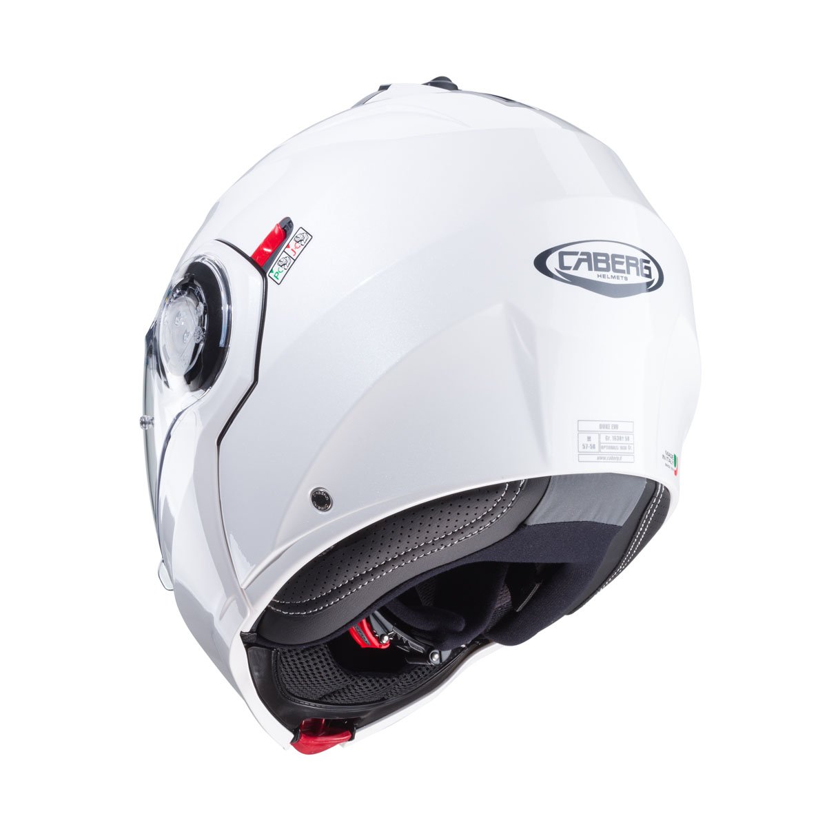 Caberg Duke Evo White Metal Helmet - Image 4