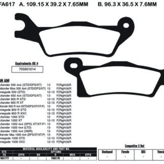 EBC Brake Pads FA617TT
