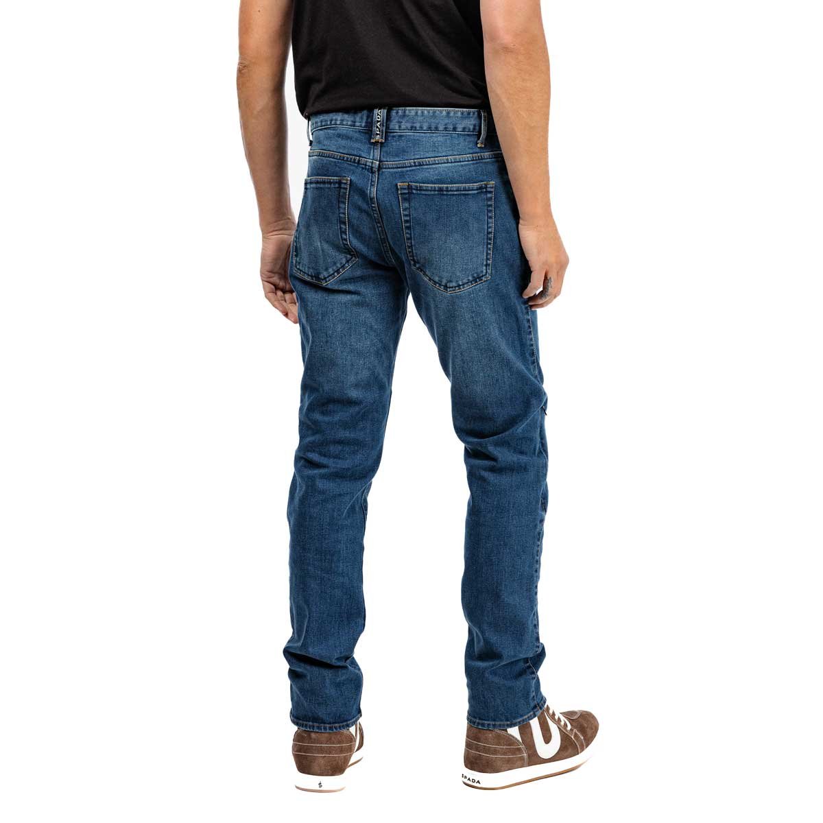 Spada Drifter CE Mens Jeans Short Leg Washed Blue - Image 8