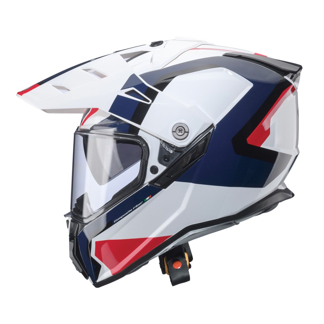 Caberg Tanami Scram White/Red/Blue Helmet - Image 2