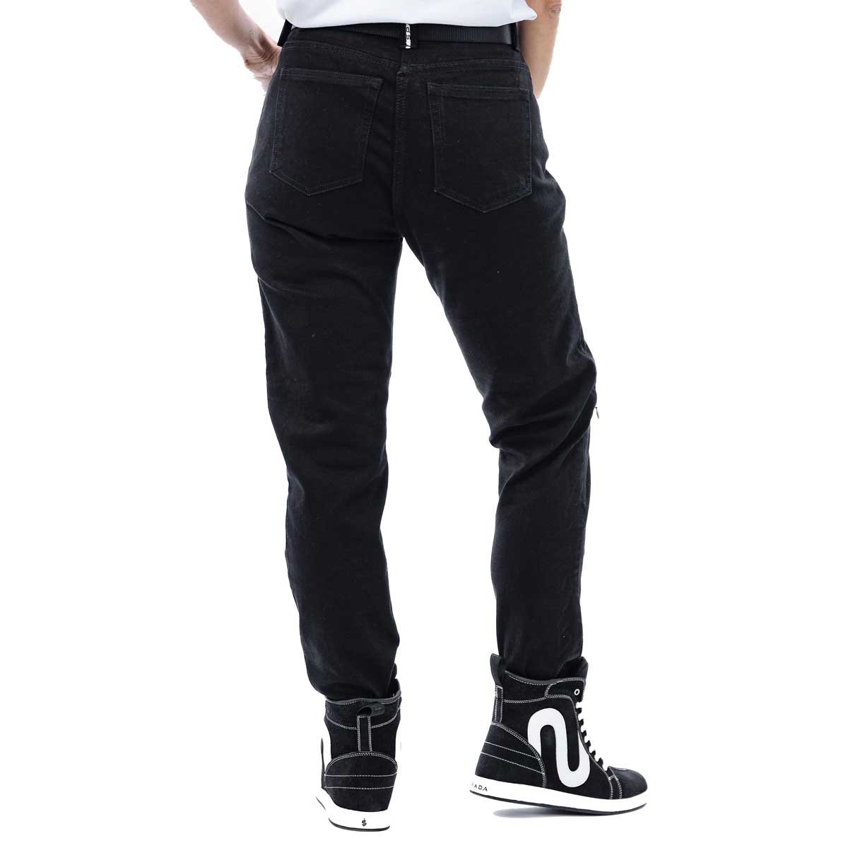 Spada Drifter CE Ladies Jeans Short Leg Solid Black - Image 6