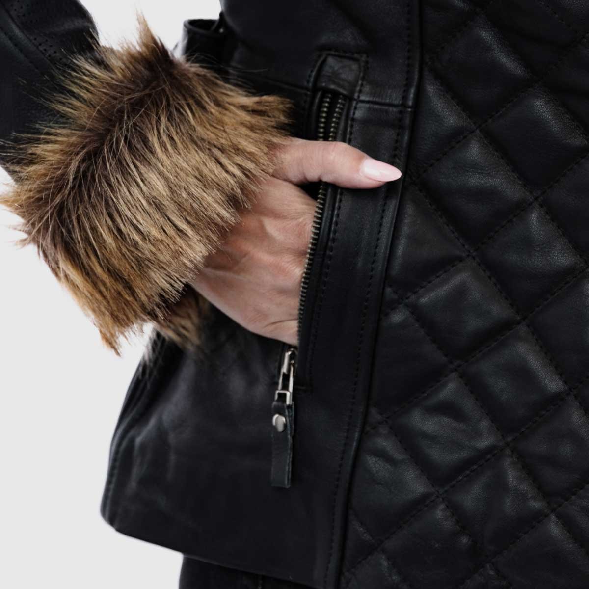 Spada Lancer Leather CE Ladies Jacket Black - Image 19