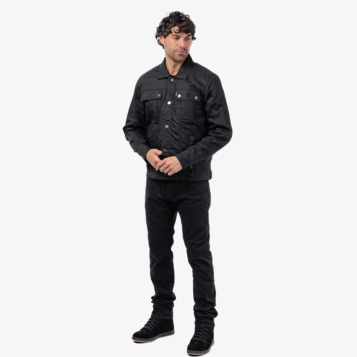 Spada Temper Trucker CE Jacket Black/Tan - Image 14