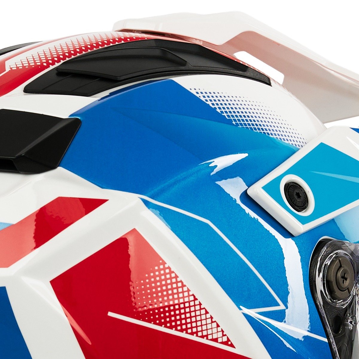 Spada Trailhawk Raptor Red/Blue/White Helmet - Image 6