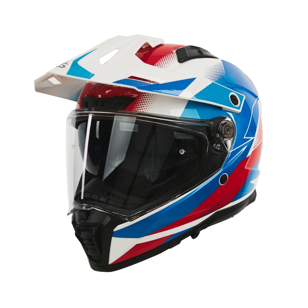 Spada Trailhawk Raptor Red/Blue/White Helmet - Image 2