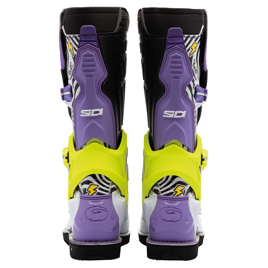 Sidi Crossair CE Boots Billy Bolt LE Purple/Yellow - Image 6