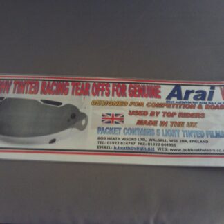 Bob Heath Tear Offs Light Tint Arai Pack of 5 [TOVALK]