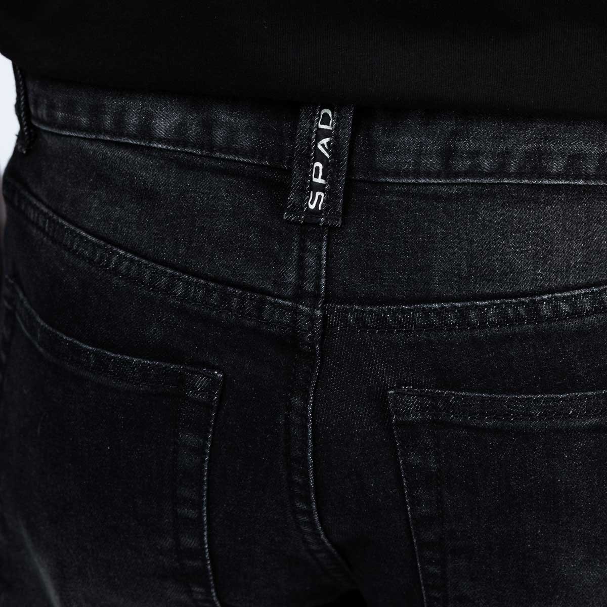Spada Drifter CE Mens Jeans Short Leg Washed Black - Image 8