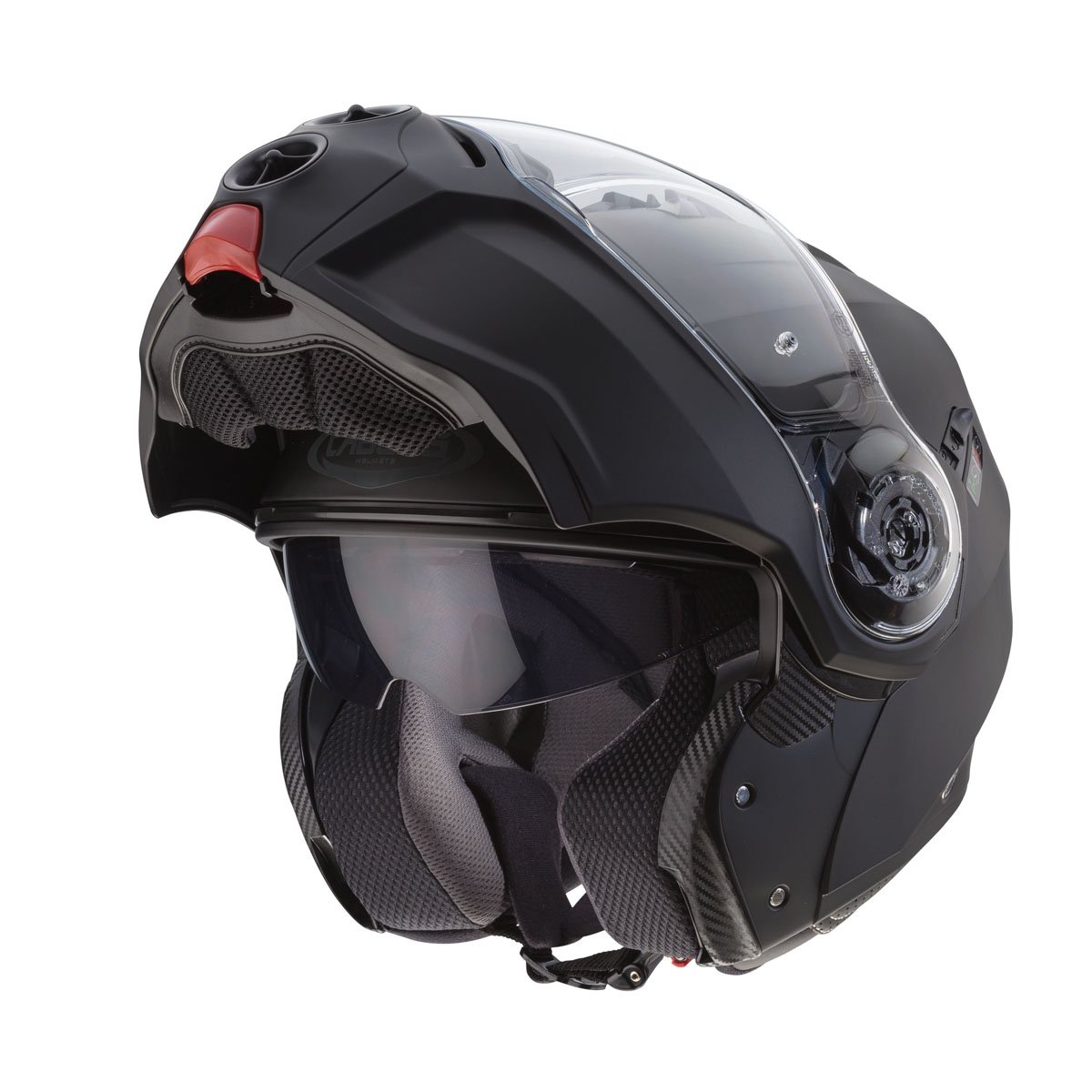 Caberg Droid Matt Black Flip Up Motorcycle Helmet - Image 2
