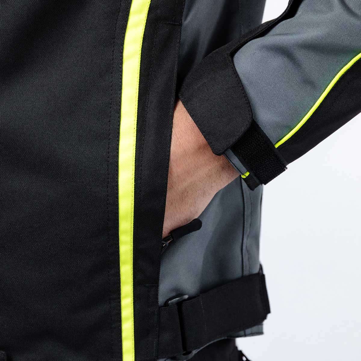 Spada Pace Rev.2 CE WP Jacket Black/Grey/Fluo - Image 11