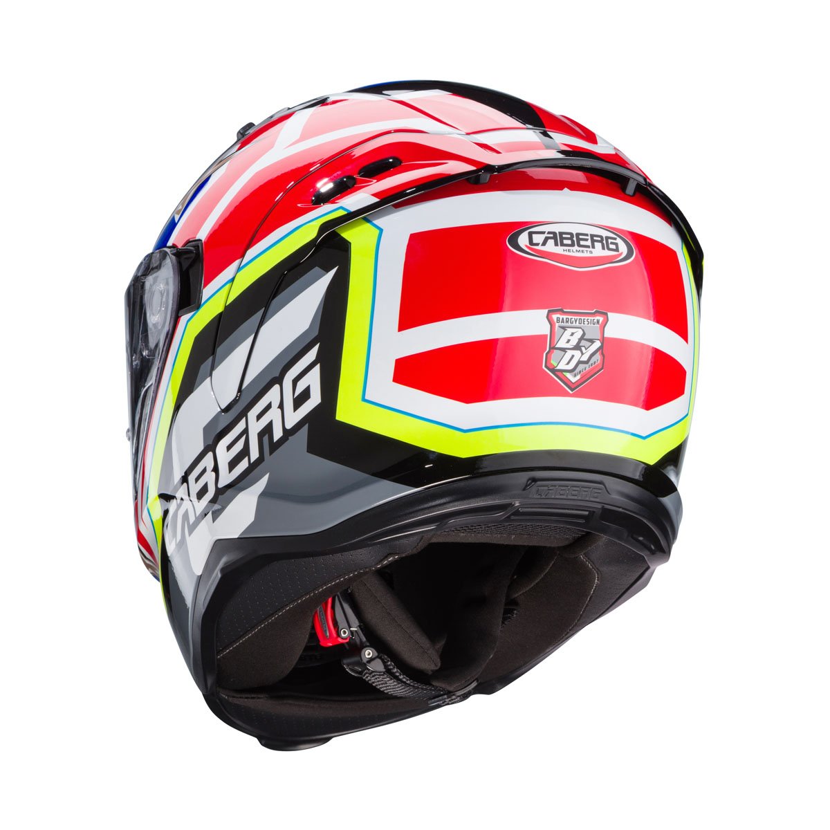 Caberg Avalon X Track Black/Yellow/Red/Blue Helmet - Image 3