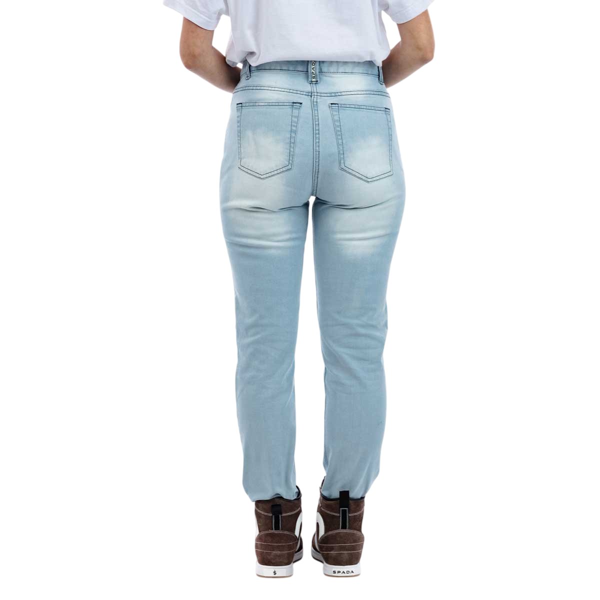 Spada Drifter CE Ladies Jeans Short Leg Beach Blue - Image 6