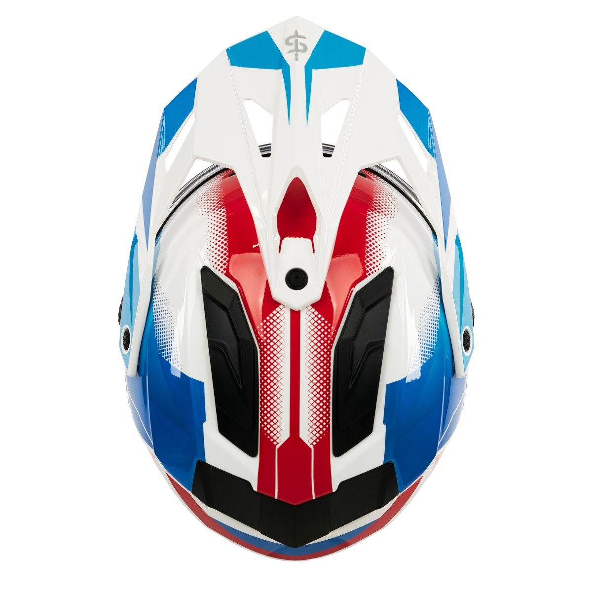 Spada Trailhawk Raptor Red/Blue/White Helmet - Image 5