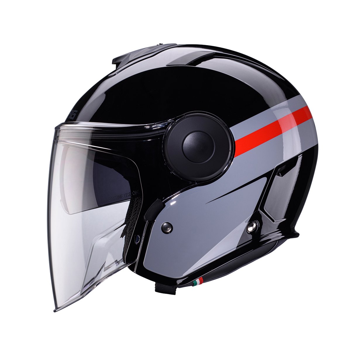 Caberg Soho Zephir Black/Grey/Red - Image 2