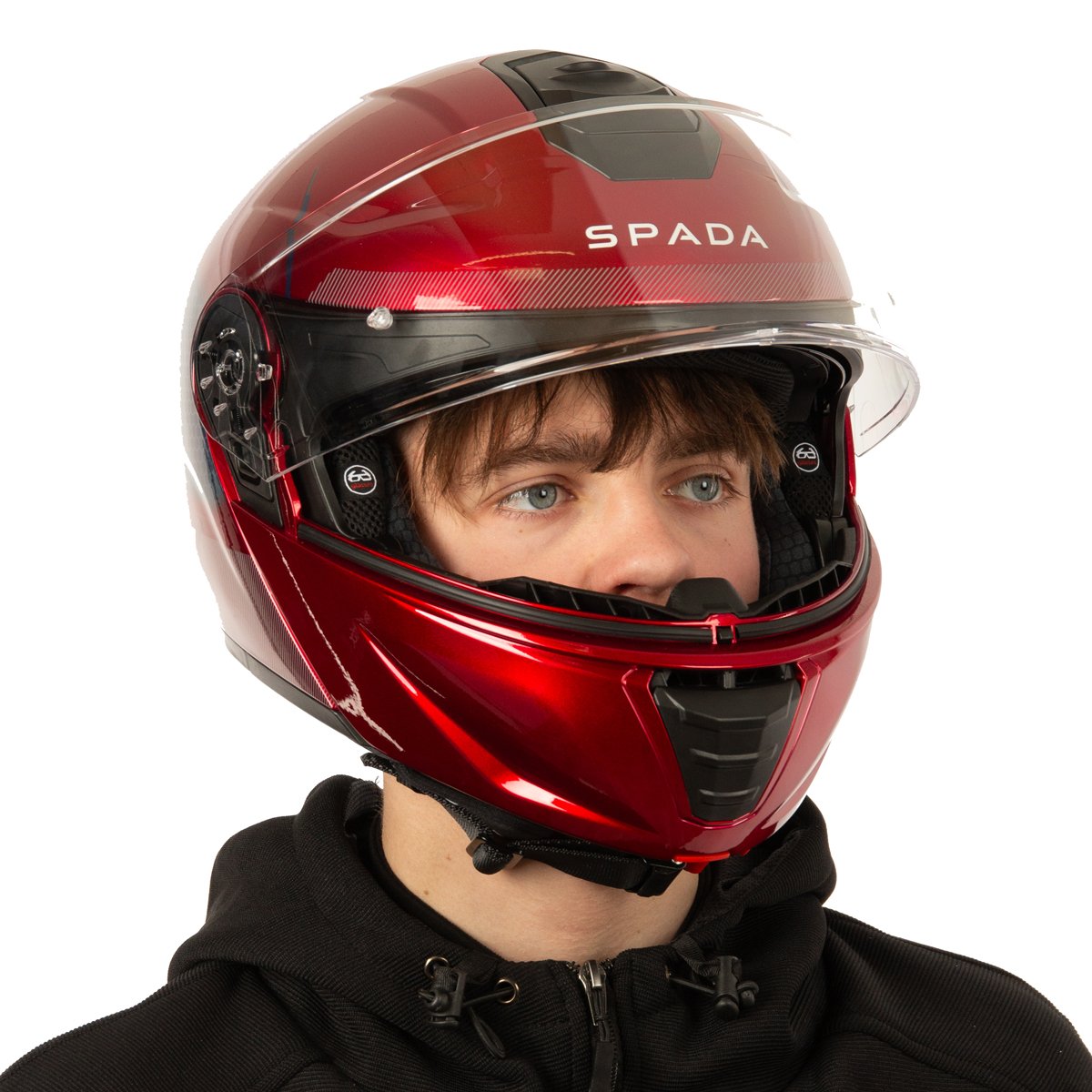 Spada Orion 2 Allure Red/Blue Helmet - Image 6