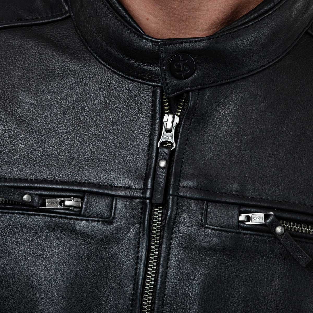 Spada Hanzo CE Leather Jacket Black/Ivory - Image 10